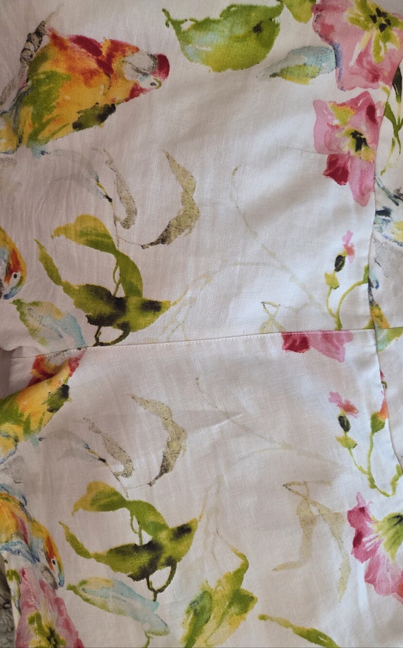 Tommy Bahama Women's Floral Watercolor Print Shorts - Tan Multi - Picture 5 of 5